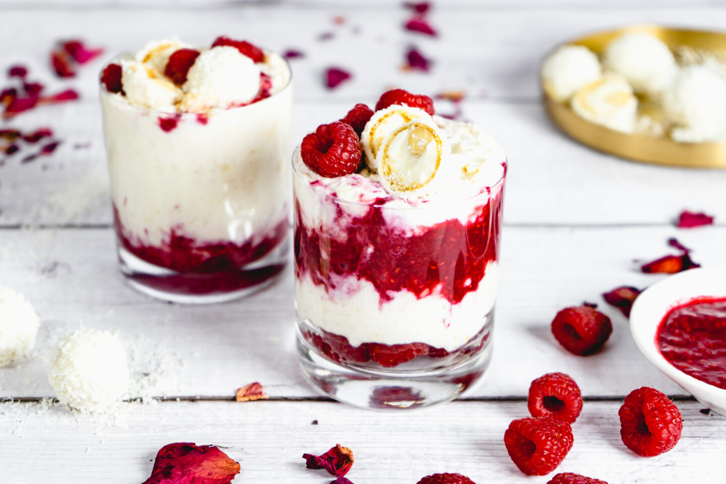 Unglaublich Leckeres Raffaello Dessert Einfaches Schichtdessert Im Glas Veggievi De