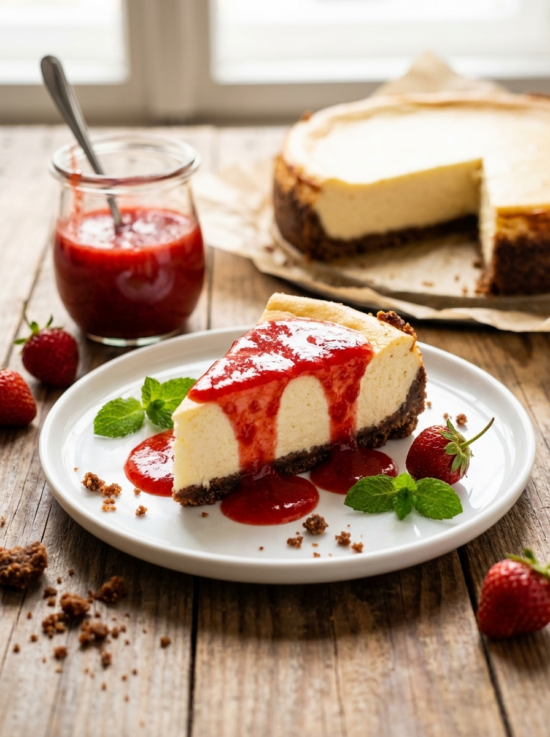 New York Strawberry Cheesecake