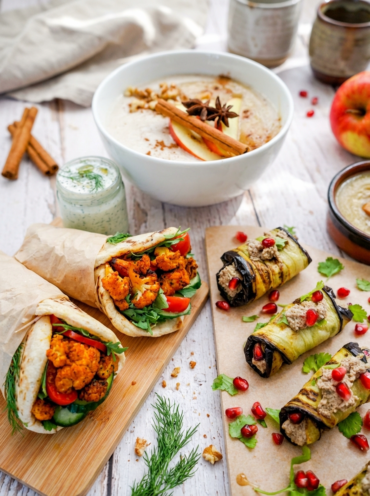 vegan orientalisches 3 Gänge menü