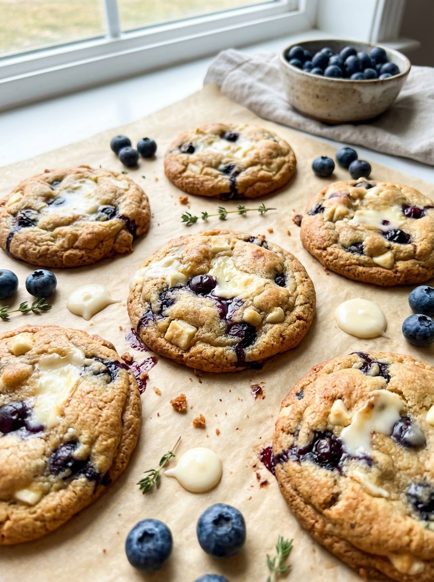 blueberry cheesecake cookies